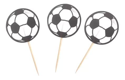 Pinche Adorno Cupcake Copetin Futbol Pelota X Uni Cotillo