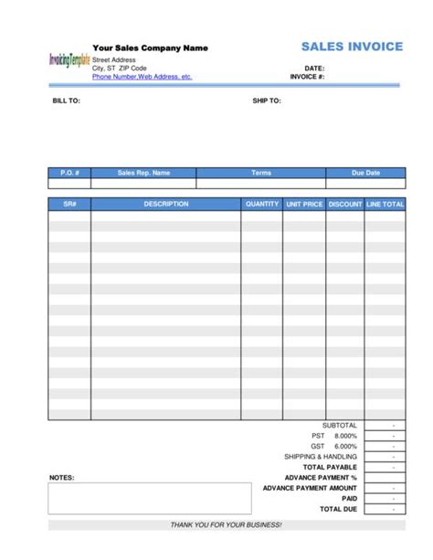 Invoice Advance Payment