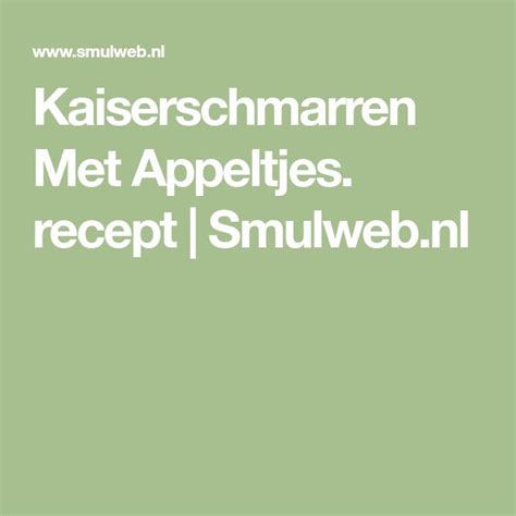 Kaiserschmarren Met Appeltjes Recept Smulweb Nl Onderdeel Jumbo