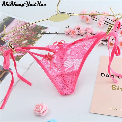 Sexy Lace Women S Underwear Low Waist G String Transparent Panties Sexy