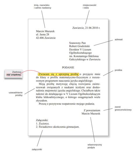 Jak napisać podanie do szkoły Wzór 2024 SprawdzJak pl