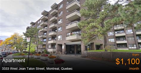 3333 West Jean Talon Street Town Of Mount Royal Apartment For Rent