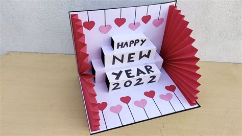 Happy New Year Card 2022 | New Year Greetings Card 2022 | Easy Card for ...