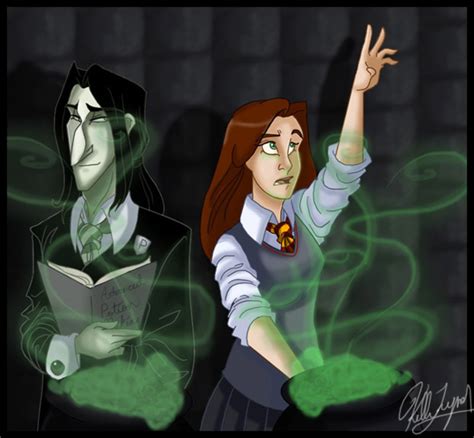 Snape x Lily In Potion Class - Severus Snape Fan Art (2497725) - Fanpop