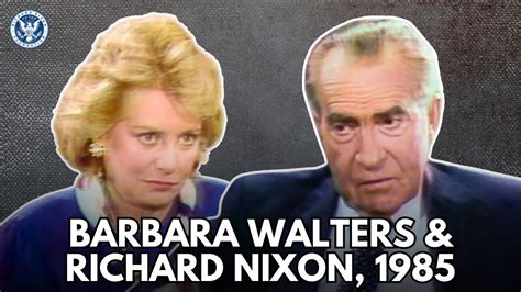 Barbara Walters Interviews Richard Nixon 1985 Full Interview Youtube