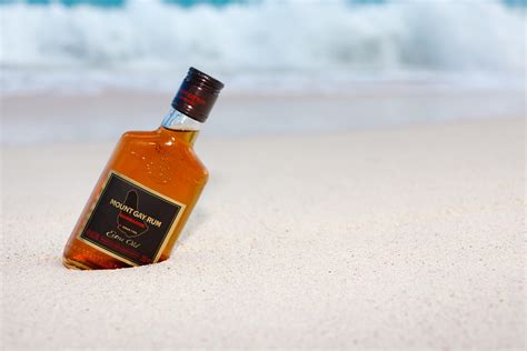 Bottle Of Rum On The Beach Free Stock Photo - Public Domain Pictures