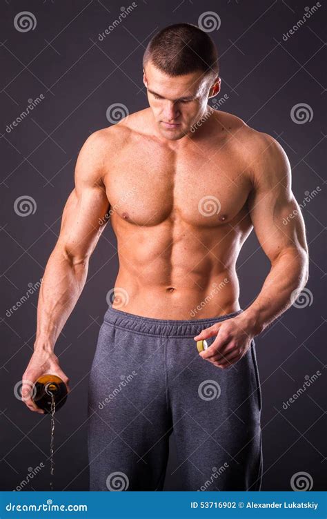 bodybuilder   healthy lifestyle stock photo image  lifestyle