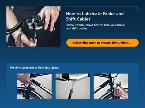 How To Lubricate Brake And Shift Cables Bicycle Tutor Video Bike