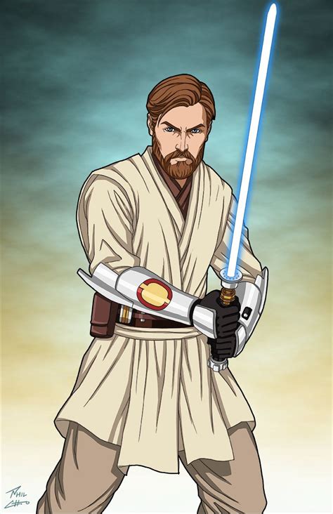 Obi Wan Kenobi Commission By Phil Cho On Deviantart Star Wars Obi Wan Star Wars Images Star