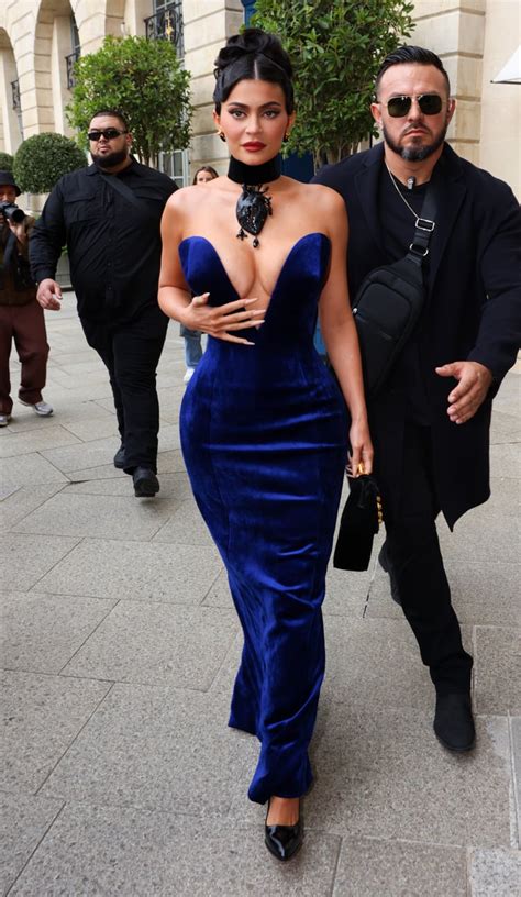 Kylie Jenner Wearing Schiaparelli At Paris Fashion Week Kylie Jenner