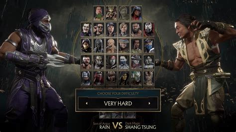 Rain Vs Shang Tsung Mortal Kombat 11 PS5 Gameplay YouTube