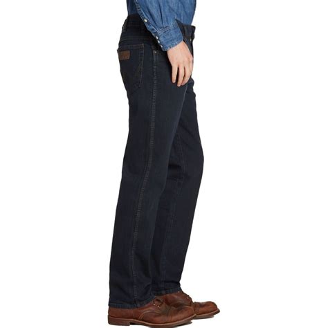 Wrangler Texas Stretch Regular Fit Jeans Blue Black