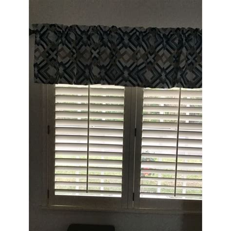 Driftaway Diamond Watercolor Geo Checker Plaid Pattern Window Valance