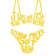 Trinx Yellow Polka Dot Bikini Wayfair