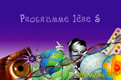 Programme Officiel Svt Re S Vive Les Svt Les Sciences De La Vie