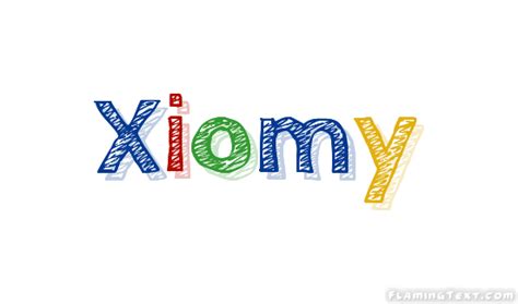 Xiomy Лого | Бесплатный инструмент для дизайна имени от Flaming Text