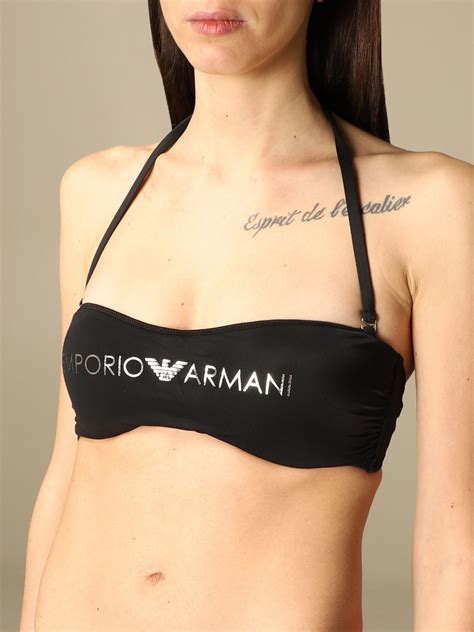 Emporio Armani Swimwear Bikini Swimsuit Black Swimsuit Emporio