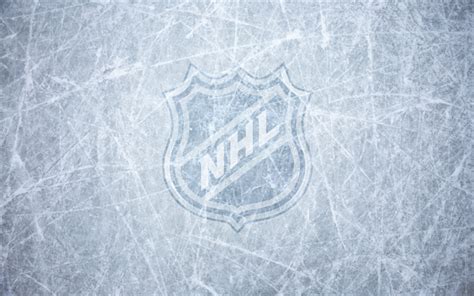 Download wallpapers NHL, National Hockey League, logo, emblem, ice ...