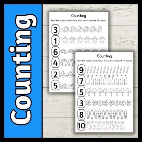 Counting Worksheets | PrimaryResourceRack