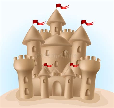 Castillo de arena ilustración del vector Ilustración de casa 31950700