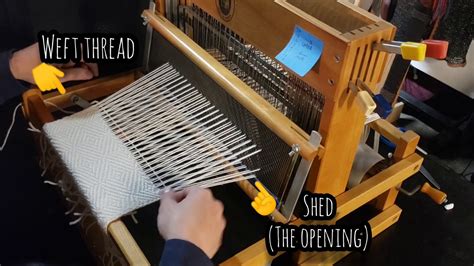 Weaving On A 4 Shaft Table Loom Youtube