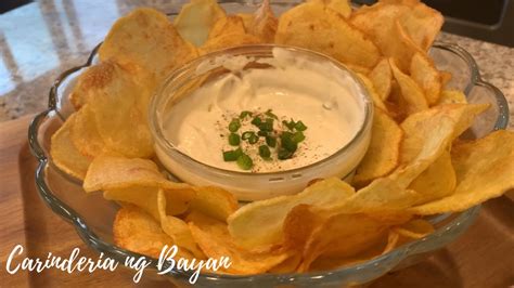 Chichirya Homemade Potato Chips With Dip Youtube