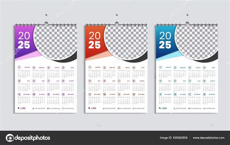 2025 Kalender Vecka Startar Från Måndag Enkel Och Minimal Kalender