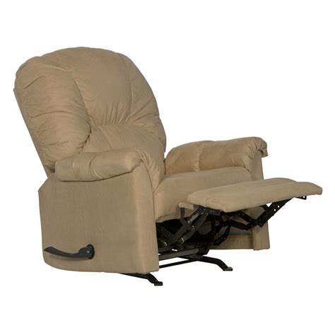 Catnapper Winner Rocker Recliner In Linen Beige Polyester Microfiber Fabric Cymax Business