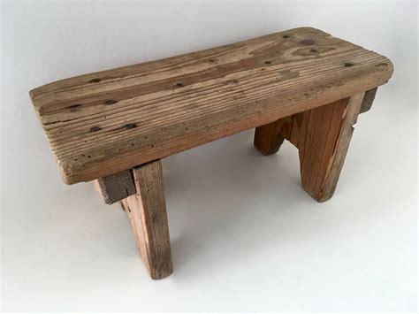 Stool Bottom Wooden Foot Rest French Vintage Wooden Stool Etsy