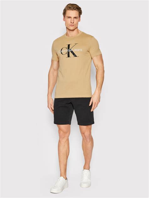 Calvin Klein Short En Tissu Garment Dye K10k109443 Noir Slim Fit