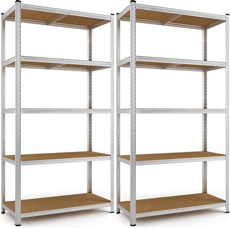 Deuba X Shelves Shelving Units Storage Unit Garage Racking Tier