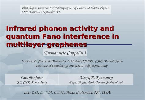 Ppt Infrared Phonon Activity And Quantum Fano Interference In