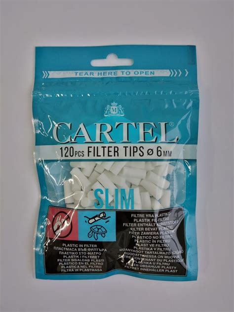Фильтры для самокруток 6мм Cartel Slim - (120 шт) - купить с доставкой ...