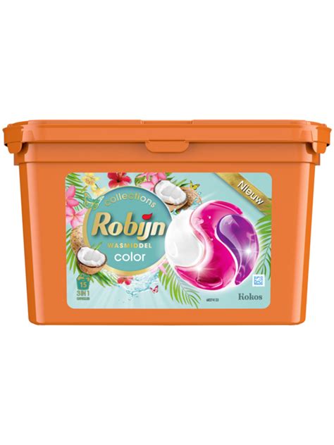 Capsules lessive Robijn noix de coco Wibra France Vous faites ça bien