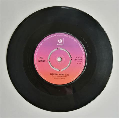 The Kinks Lola Single Vinyl Record Rpm In Pye Etsy