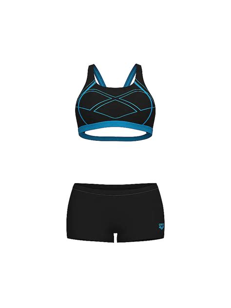 Arena Damen Bikini Graphic Schwarz