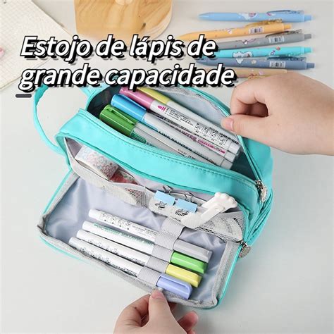 Kawaii Mala De Lápis De Grande Capacidade Personalizada Bolsa Fofa De