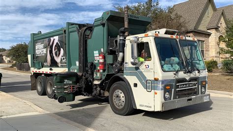 Texas Disposal Systems Mack LEU McNeilus ZR Garbage Truck YouTube