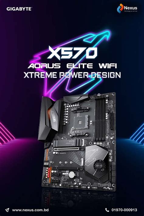 Gigabyte X570 Aorus Elite Wifi Amd Gaming Motherboard ⏩ Model ‎x570