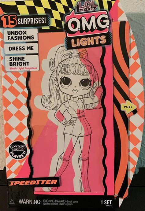 LOL Surprise! OMG Lights Speedster Fashion Doll with 15 Surprises ...