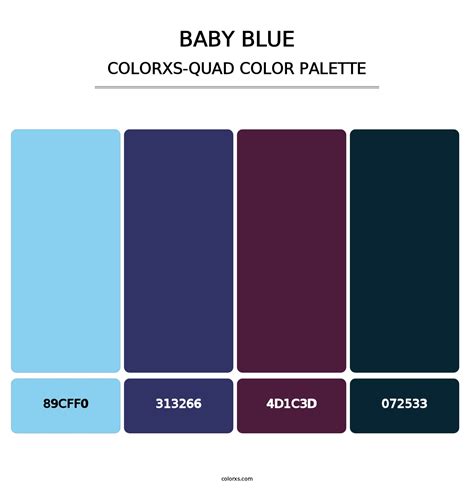 Baby Blue color palettes - colorxs.com