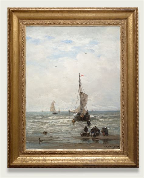 H W Hendrik Willem Mesdag Return Of The Fishing Fleet Albricht