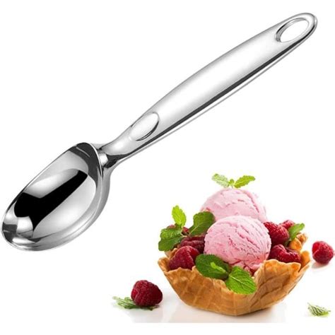 Cuillère à Glace Scoop Cuillère à crème glacée Ergonomique en Acier