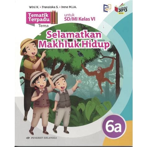 Jual Buku Tematik Terpadu Sd Mi Kelas A I Buku Erlangga Original