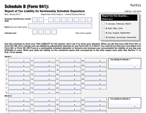 Form 941 Schedule B 2024 Monthly Korry Mildrid