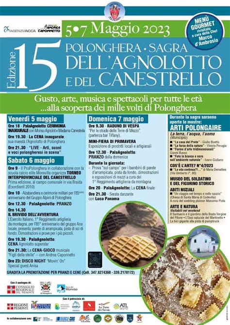 Sagra Dell Agnolotto E Canestrello A Polonghera Cn Italia Eventi News