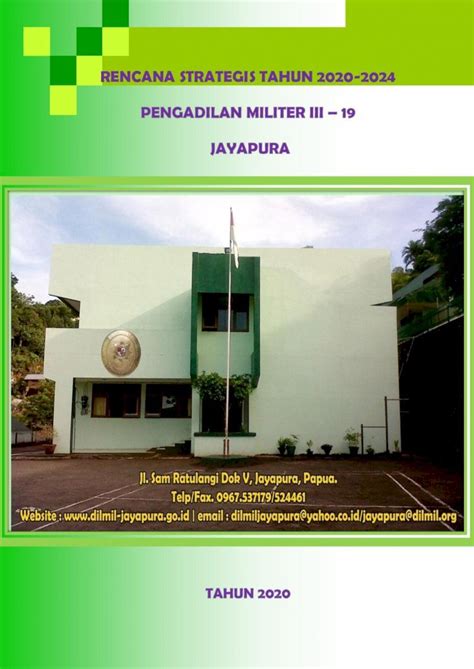 PDF RENCANA STRATEGIS TAHUN 2020 2024dilmil Jayapura Go Id 2020