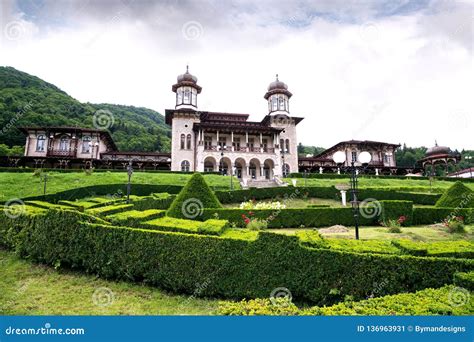 Old Castle Casino at Slanic Moldova, Romania Stock Image - Image of ...