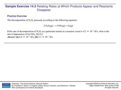 Ppt Sample Exercise Calculating An Average Rate Of Reaction