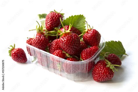 Barquette De Fraises Stock Photo Adobe Stock